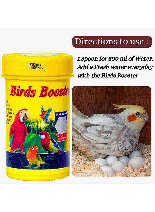 معزز الطيور، 50 جرامًا وعناية الطيور، 60 مل، مجموعة مكملات صحية لجميع أنواع الطيور الأليفة من Petzlifeworld - Image 3