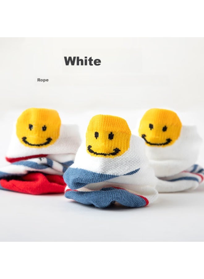 Cotton Thirteen Children's Socks Breathable Boys' Boat Socks Baby Mesh Short Socks 8 Pairs For Summer - Image 4