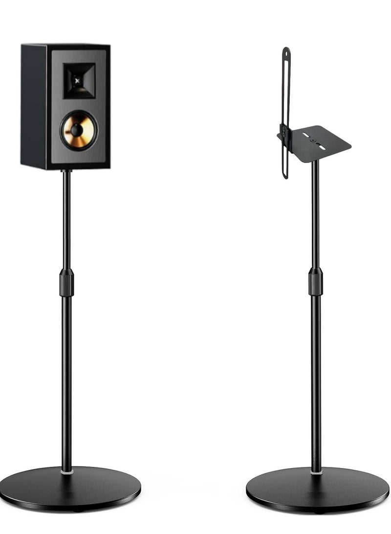 فلاشهوك حامل مكبر صوت - ارتفاع قابل للتعديل لمكبرات الصوت العالمية الساتلية، مجموعة من 2 لمكبرات الصوت Bose وPolk وYamaha وSamsung وJBL وSony A9RS5 - Image 1