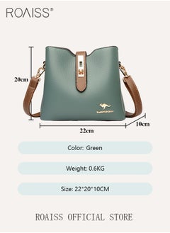 roaiss Leather Women Shoulder Bag Women's Handbag Elegant Patent Leather Bag Waterproof Handbag Shoulder Bag Women Large Capacity Bag  - Image 3