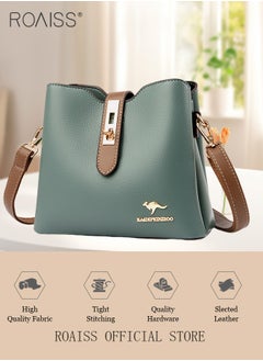 roaiss Leather Women Shoulder Bag Women's Handbag Elegant Patent Leather Bag Waterproof Handbag Shoulder Bag Women Large Capacity Bag  - Image 4
