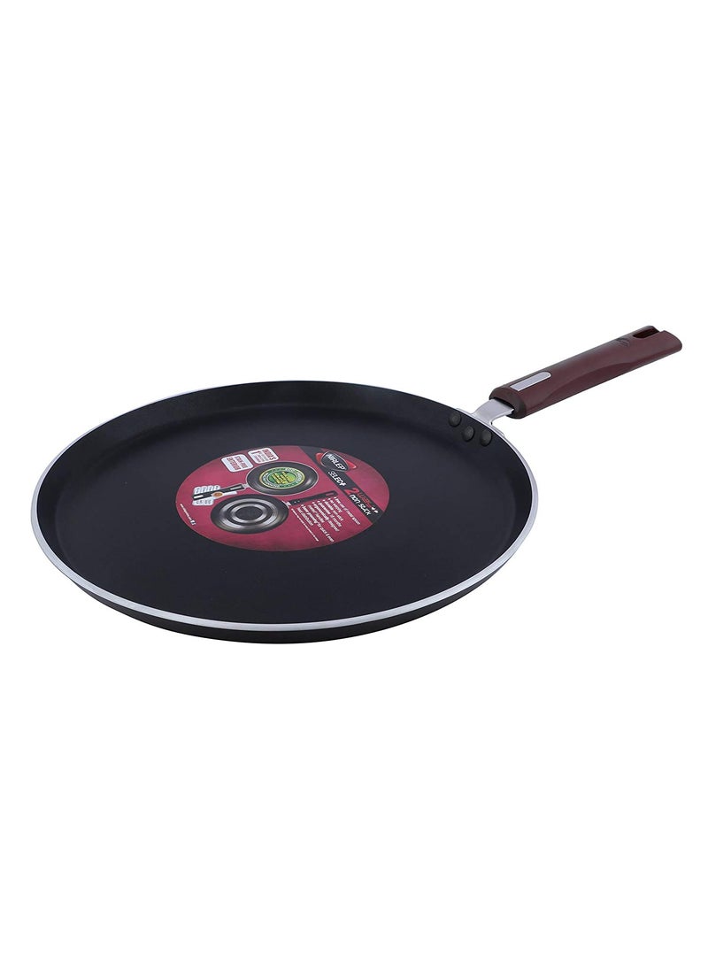 NIRLEP Nirlep by Bajaj Electricals Selec J Class 29 Cm Non Stick Flat Tawa 4 mm Maroon  - Image 1