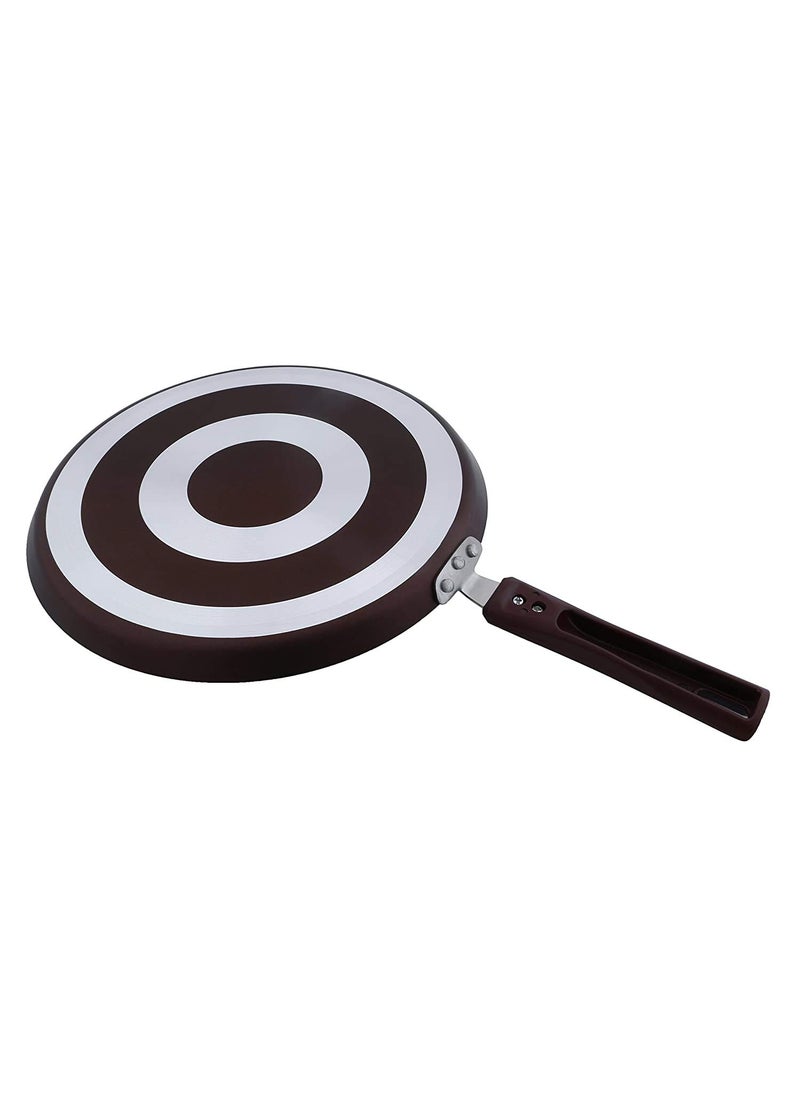 NIRLEP Nirlep by Bajaj Electricals Selec J Class 29 Cm Non Stick Flat Tawa 4 mm Maroon  - Image 2