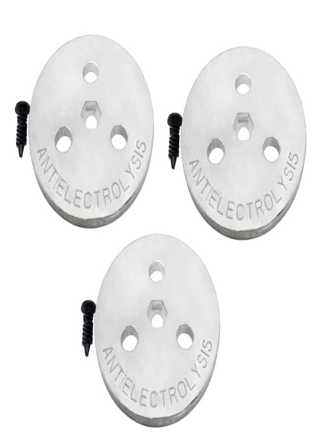 Poolzilla Zinc Anode Plate - 3 Pack, Keep Your Skimmer Basket in Place, Fights Against Corrosion and Electrolysis - Image 1