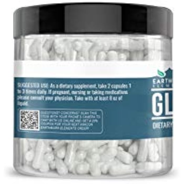 Earthborn Elements Glycine 200 Capsules, Pure & Undiluted, No Additives - Image 4