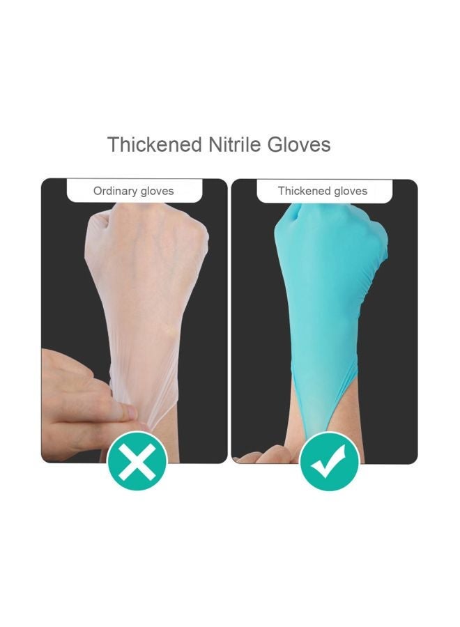 NIBEMINENT 100-Piece Disposable Nitrile Examination Glove Blue S  - Image 4