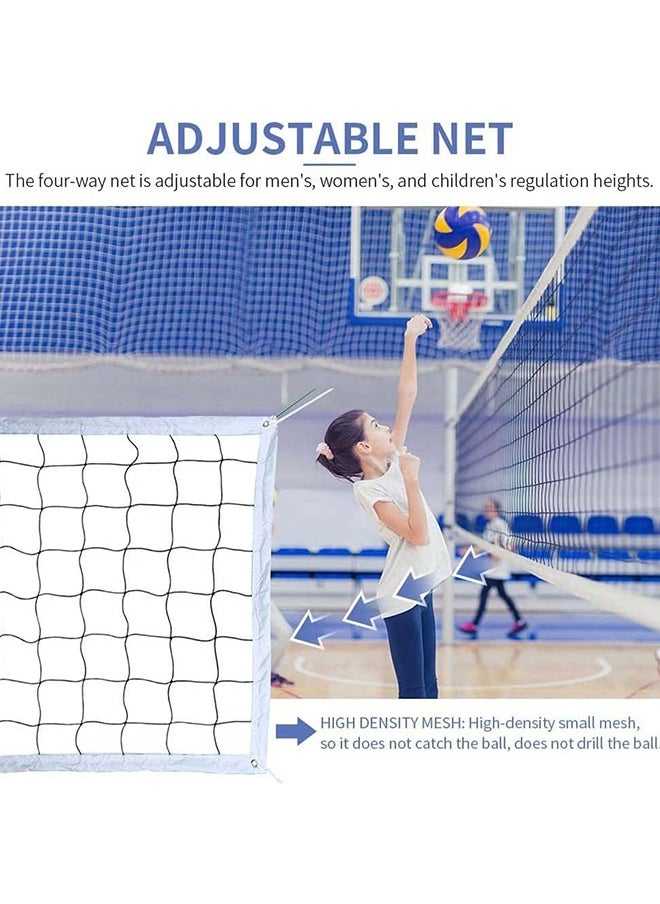 UNUNS Volleyball Net With Ball Bag,Professional Volleyball Net Outdoor,9.6x1M Portable Volleyball Net Indoor Outdoor For Pool Beach Backyard,Pro Volleyball Net Set,No Poles  - Image 3