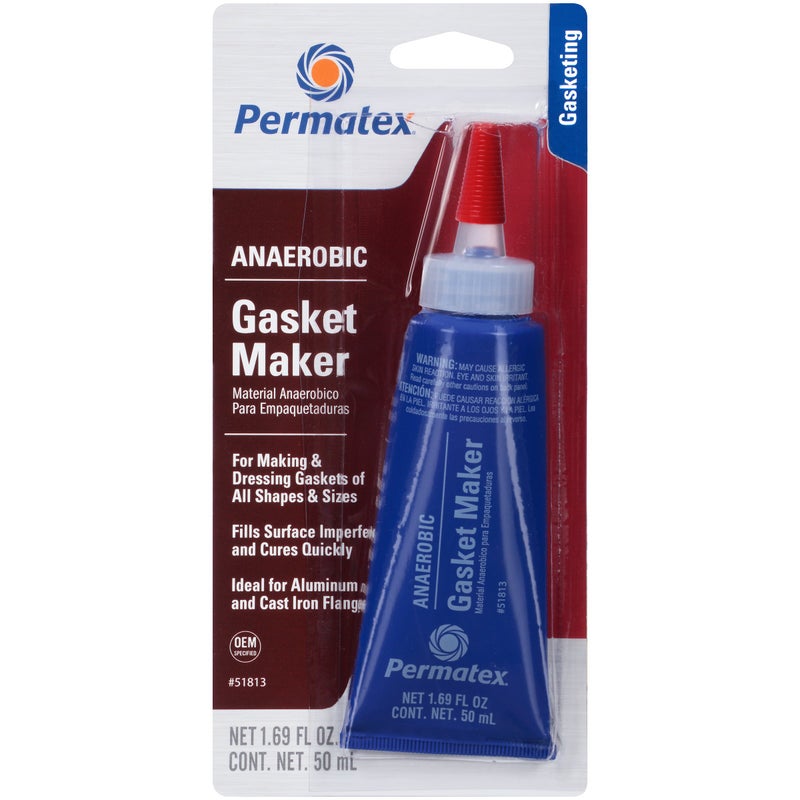 Permatex 518136PK Anaerobic Gasket Maker 50 ml Tube Pack of 6