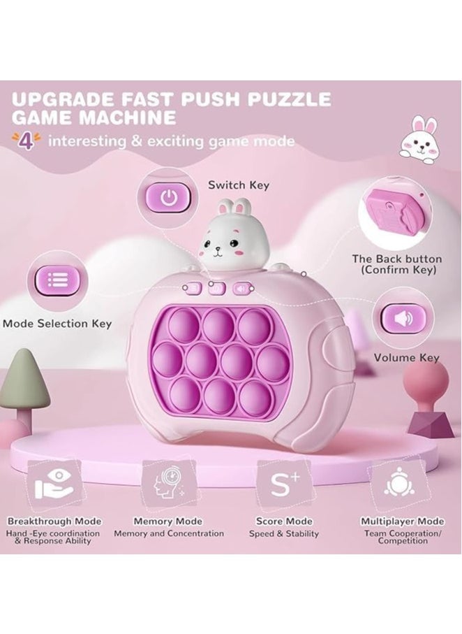 Quick Push Pop Game,Console Pop Game,Fidget Toys Light Up , Handheld Puzzle Game Machine,Console Pop Game, Stress Anxiety Relief,Multiple Game Modes Toy For 3+ Years.| Colors And Shapes May Vary  - Image 4
