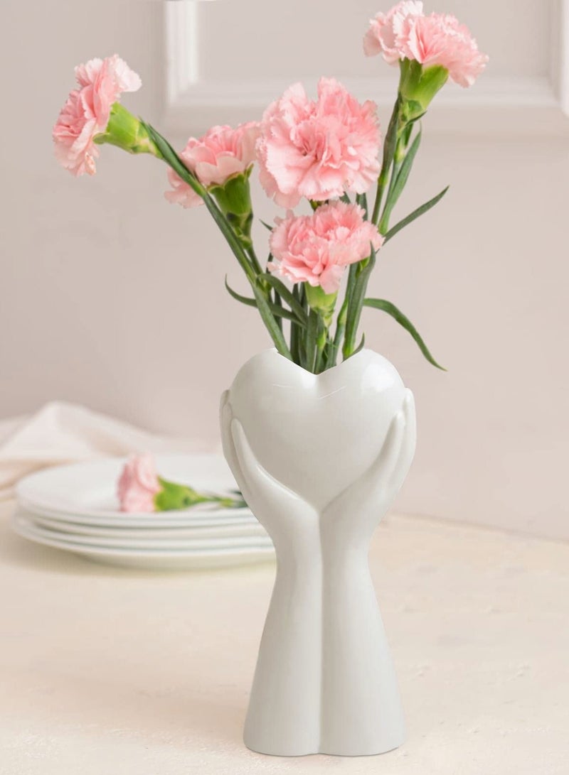 Excefore Ceramic Vase, Flower Vase for Modern Table Shelf Home Decor, Fit Fireplace Bedroom Kitchen Living Room Centerpieces Office Desk - Image 2