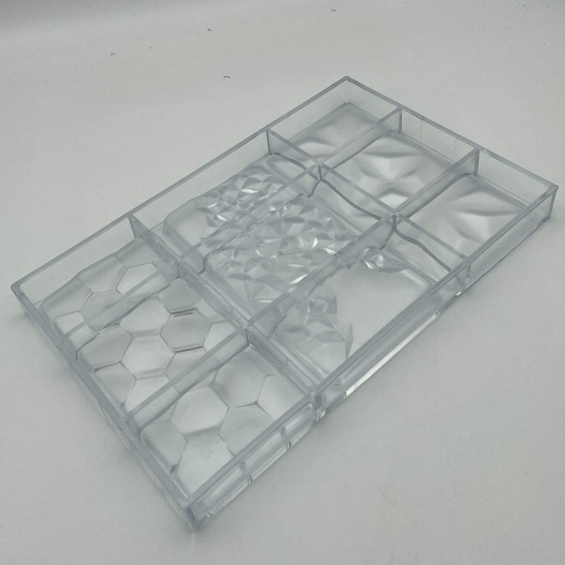 Goldbaking 3 In 1 Polycarbonate Chocolate Bar Mold Large Break-Apart Candy Tray - Image 3