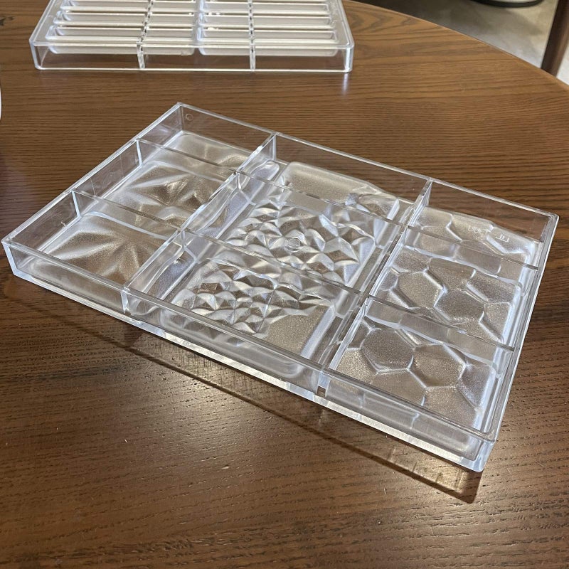 Goldbaking 3 In 1 Polycarbonate Chocolate Bar Mold Large Break-Apart Candy Tray - Image 4