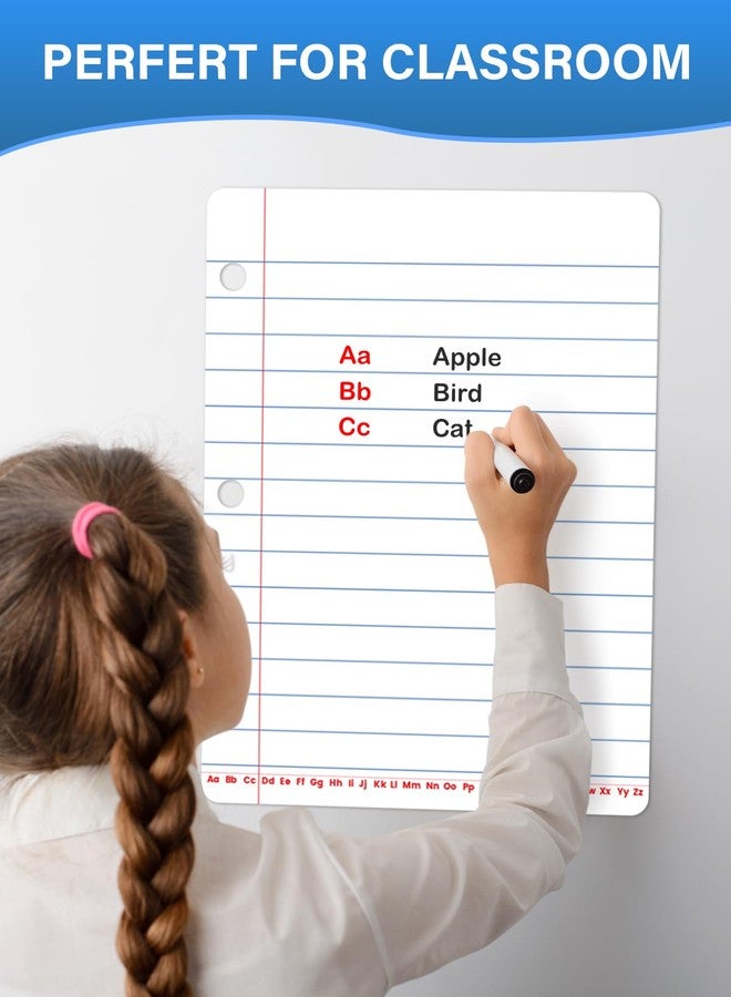 Avsty Magnetic Notebook - Dry Erase Lined Paper for Classroom, Whiteboard, Teaching Supplies 17" x 22" - Image 2