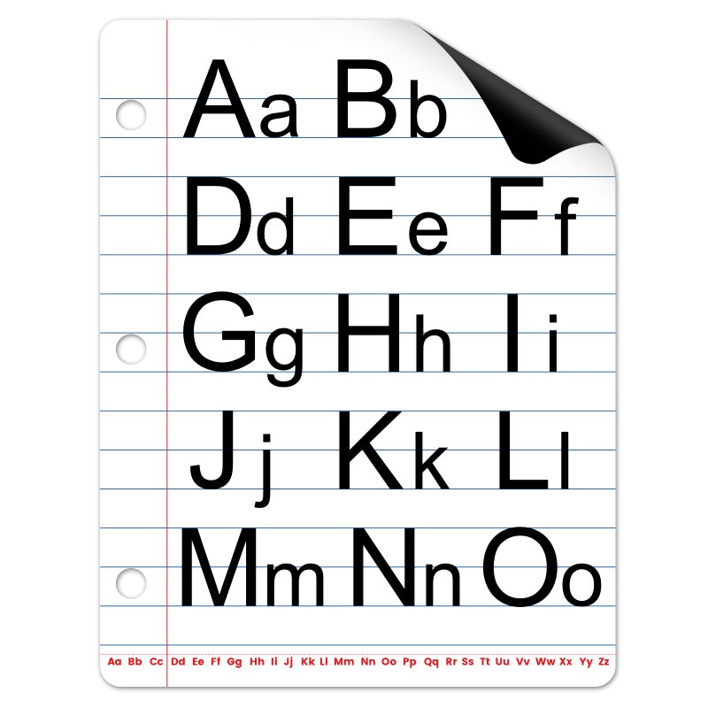 Avsty Magnetic Notebook - Dry Erase Lined Paper for Classroom, Whiteboard, Teaching Supplies 17" x 22" - Image 1