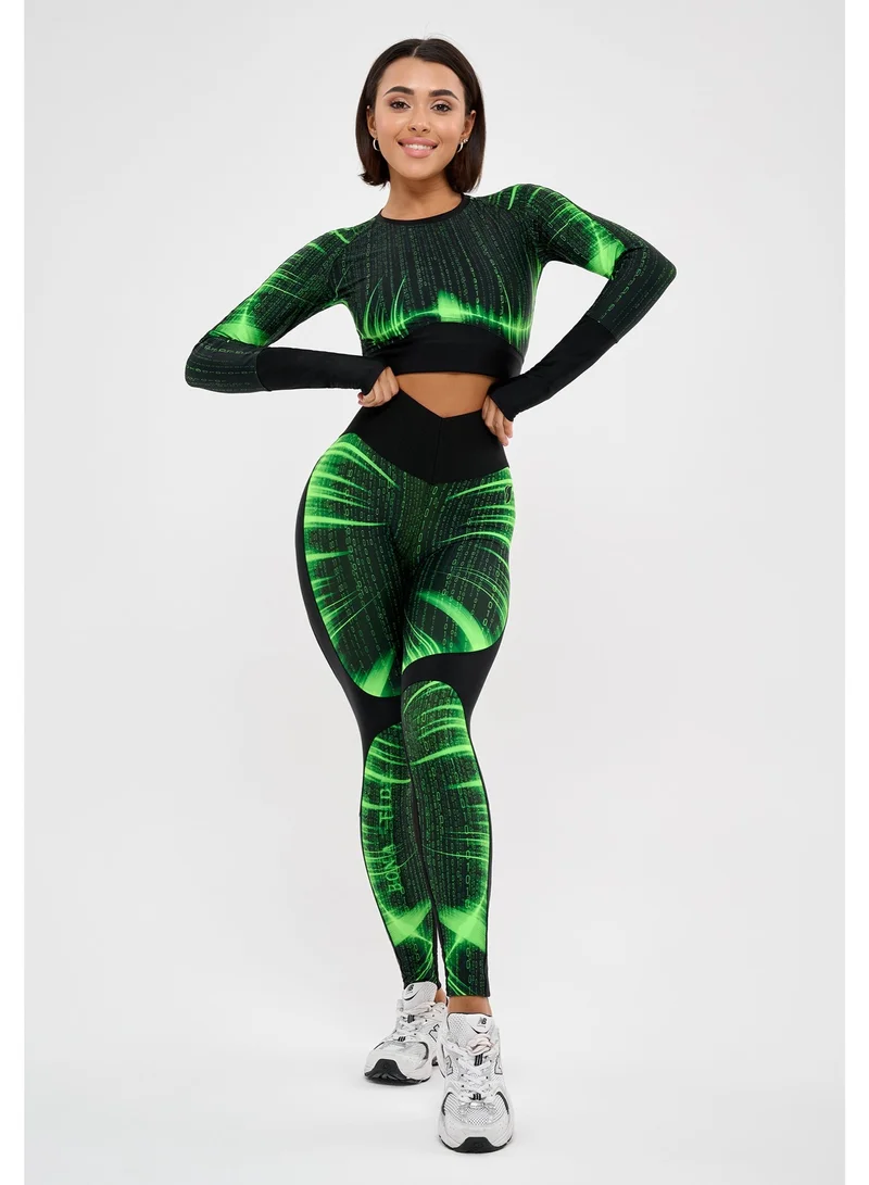 Bona Fide Leggings Correct Push-up "Matrix" Bona Fide High Waisted Tummy Control Leggings for Women - Body Shaping Workout Leggings High Waist - Gym Legging, Yoga Pants for Women | Best Price UAE