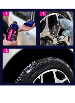 FLAMINGO Flamingo Tire Gel Car Tire Protectant Gel Tire High Gloss, Tire Finish Shine F035W,500 ml  - Image 5