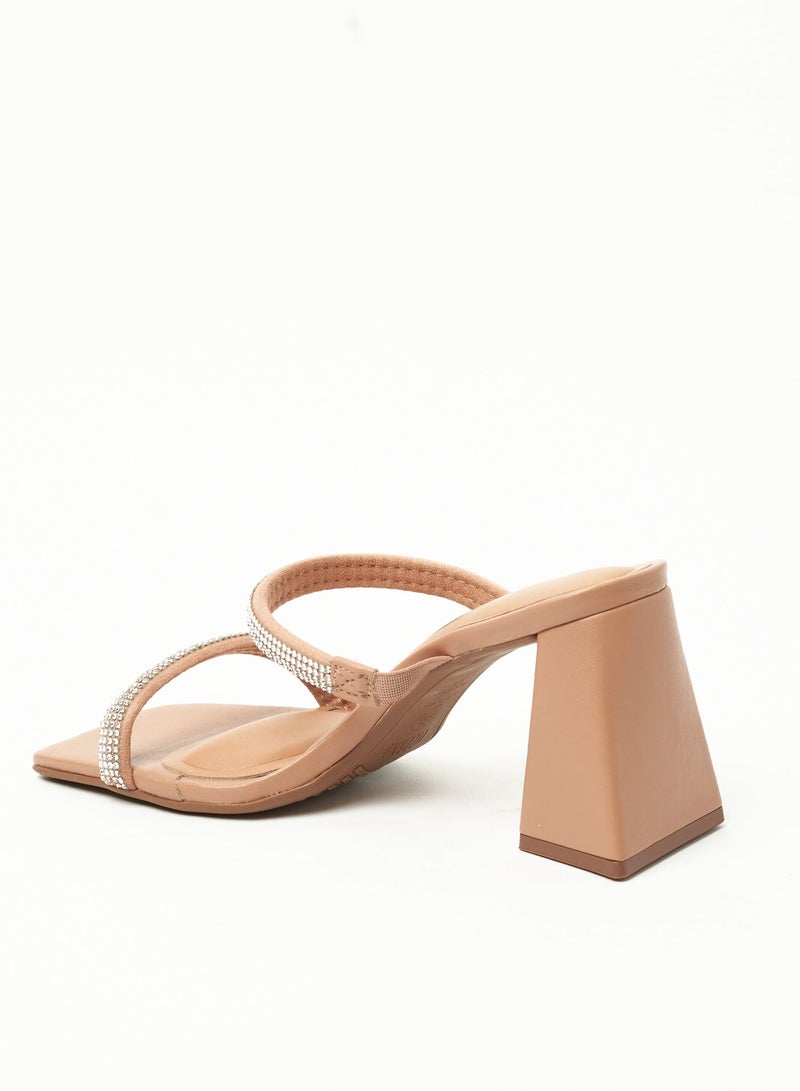 VIZZANO Block Heel Sandals for Women – Stylish Ladies Heels Sandals for Everyday Wear - Image 3