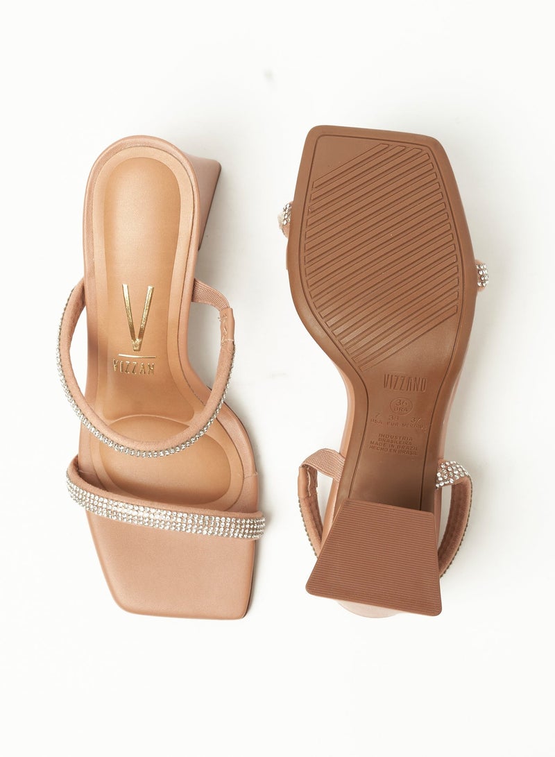 VIZZANO Block Heel Sandals for Women – Stylish Ladies Heels Sandals for Everyday Wear - Image 5