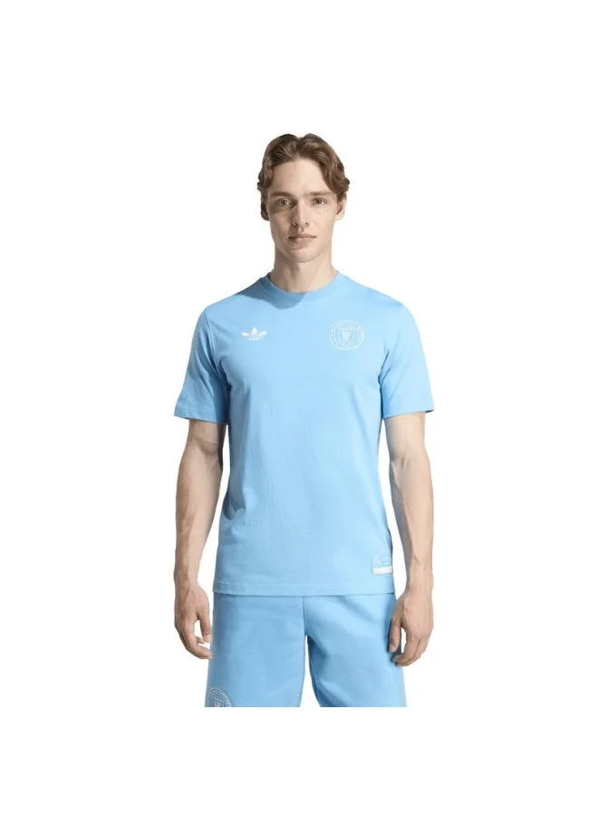 اديداس تيشيرت رجالي أزرق بأكمام قصيرة