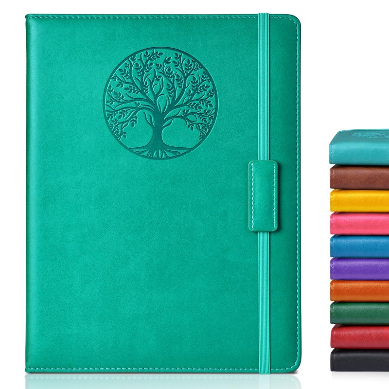 Biuwory Lined Journal Notebook for Women Men,256 Pages B5 Large Hardcover Leather Journals for Writing,Travel,Business,Work & School,College Ruled Notebooks for Note Taking,Diary Notepad 7.8"Ã—10.2" - Image 1