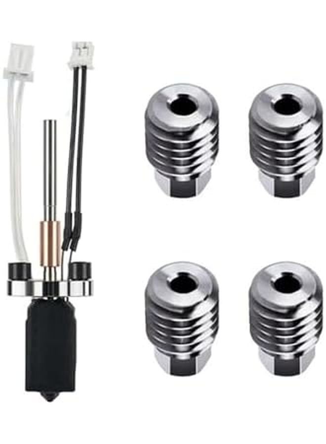 طقم نهاية ساخن متوافق مع طابعة Creality K1C وK1 MAX وK1 SE ثلاثية الأبعاد مع فوهة نحاسية HK PC 4444 مم - Image 1