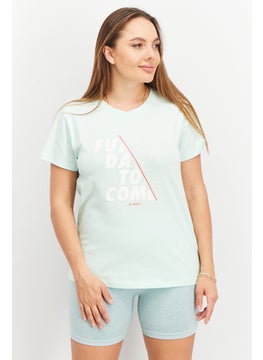 RBX Women Sportswear Fit Short Sleeves Training T-Shirt, Mint Green  - Image 1