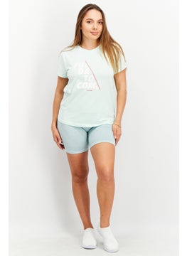 RBX Women Sportswear Fit Short Sleeves Training T-Shirt, Mint Green  - Image 3
