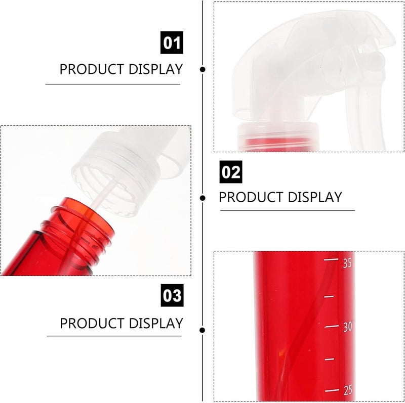 4pcs High Pressure Hair Spray Bottles Barber Water Mister Salon Spray Bottles Blue Yellow Red for Hair Styling and Home Cleaning - Image 3