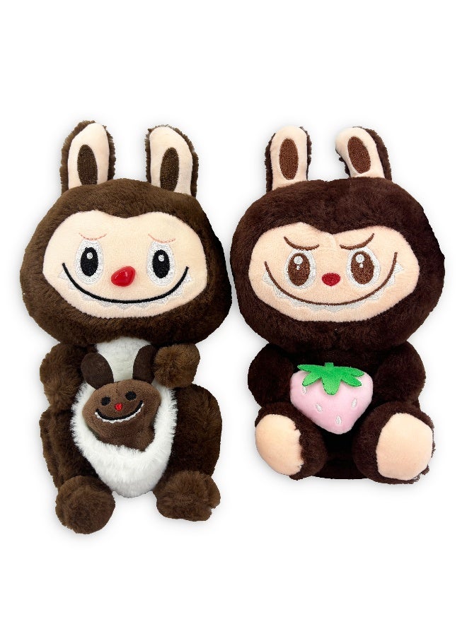 Galaxy Toys Fluffysprout 23Cm Plush Fabric Doll Soft Mini Stuffed Toy With Big Ears And Cute Embroidered Face Vintage Bear Labubu Inspired Little Monster Style Kawaii Collectible Assorted 1Pc  - Image 1