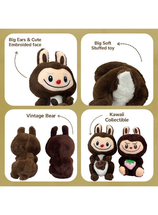 Galaxy Toys Fluffysprout 23Cm Plush Fabric Doll Soft Mini Stuffed Toy With Big Ears And Cute Embroidered Face Vintage Bear Labubu Inspired Little Monster Style Kawaii Collectible Assorted 1Pc  - Image 2