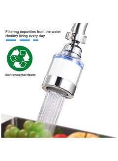 GNAFOTU Sink Water Filter Faucet, Faucet Filter, 360° Rotating FaucFilters Purifier Kitchen Tap Filtration Removes Chlorine Fluoride Heavy Metals Hard Water for Home Bathroom Kitchen,2 Pcs  - Image 4