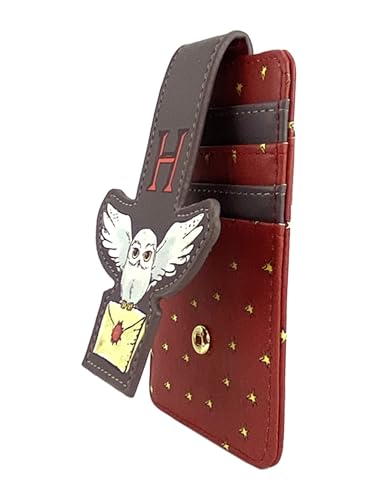 Harry Potter Card Holder Owl Hedwig Wallet Slim Compact (Maroon) - Image 2