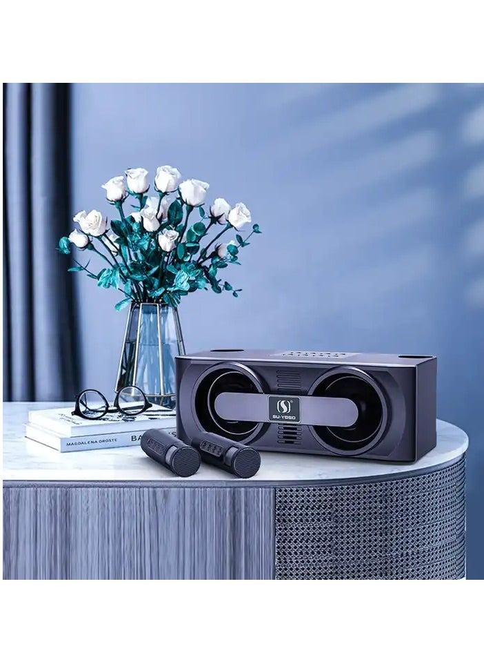 Smart Berry NEW Smart Berry M24 Karaoke Speaker Bluetooth Wireless mic  - Image 4