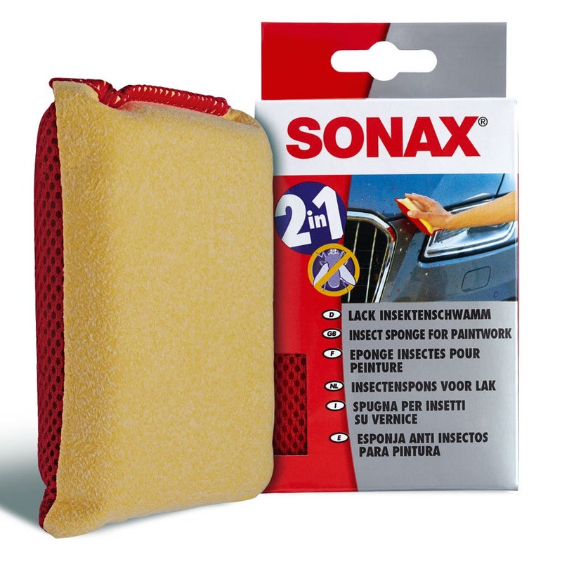 Sonax Insect Sponge for Paintwork | Effective Insect Remover, Tar, Tree Sap, Bird Droppings & Industrial Fallout Remover | Durable Material, Lightweight | Safe for Paint, Glass, & Plastic Surface - Image 4