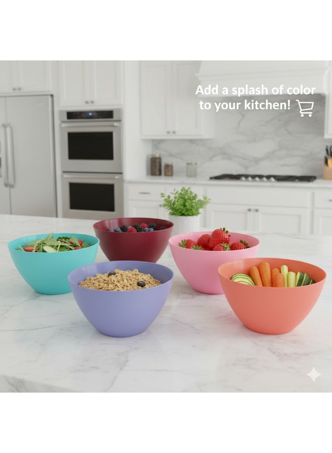 favilla Multi-purpose bowl - Multi-colored serving bowl for the kitchen - 1 piece | Durable and easy-to-clean plastic bowl - Image 1