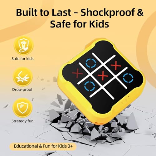 ZODZE Electronic Tic Tac Toe Game | Smart Handheld Board Game for Kids & Adults | Interactive LED XO Game | Brain Game Toy for Travel, Home & Gift - Image 5