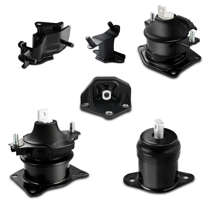 CARORAV Engine Motor Mount Set Compatible for 2003 2004 2005 2006 2007 Honda Accord 30L Automatic Trans Set of 6 Engine Mount Kit Replaces A4526 A4527 A4517 A4524 A4544 A4525 - Image 3