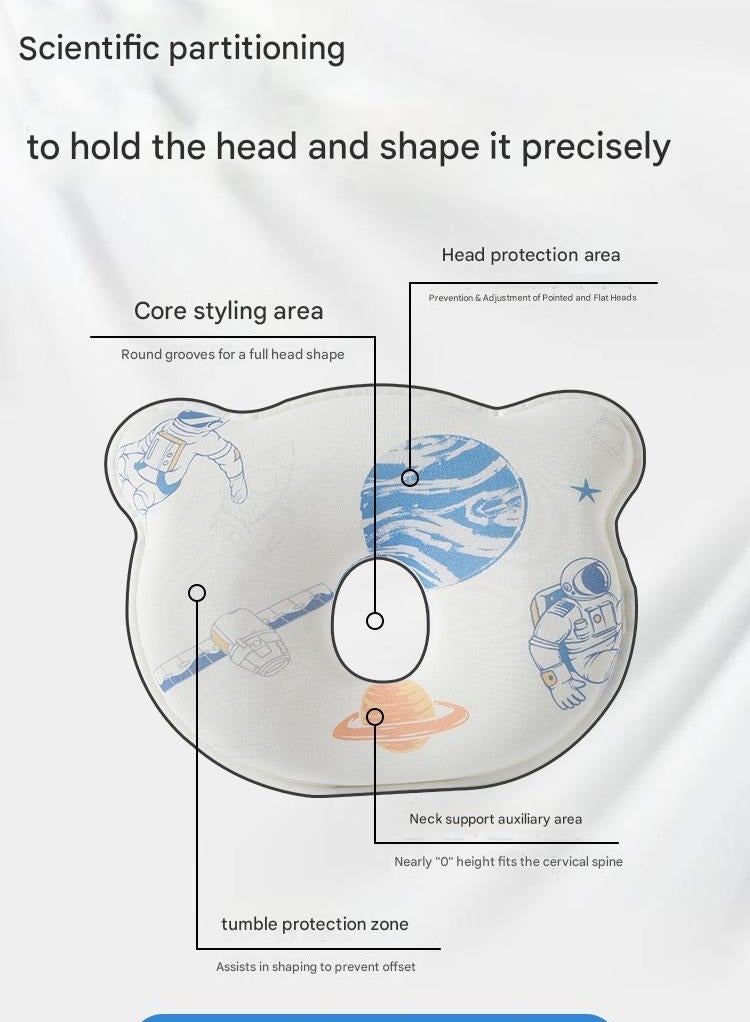 Specially Designed Baby Washable Pillow 0-1 Year old Auxiliary Round Head Artifact Universal Memory Cotton For All Seasons Baby
Shaped Pillow  - Image 5