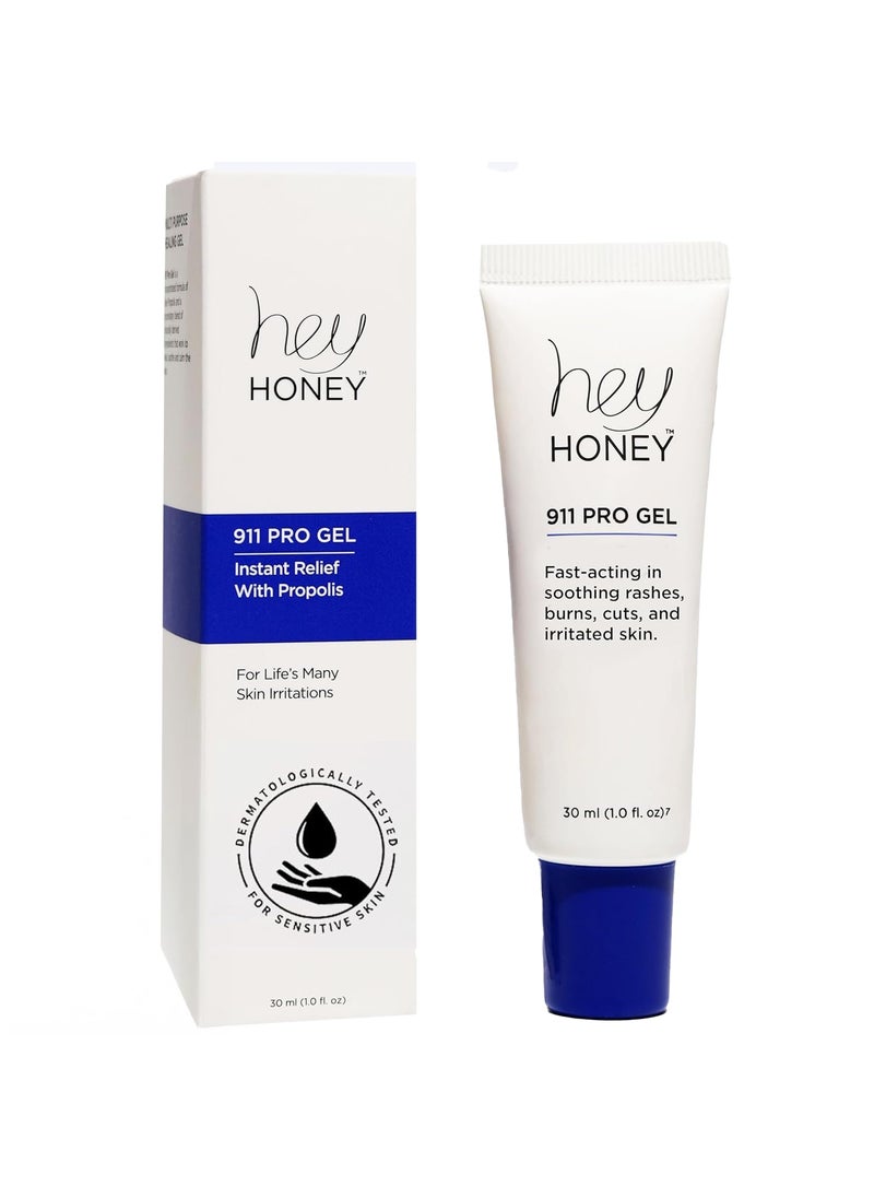 Hey Honey Hey Honey Skincare 911 Multipurpose Healing Ointment for Burns & Irritated Skin Instant Relief | Organic Propolis & Honey Extracts | Designed To Treat & Repair Compromised Skin, 99% Natural | 1 Oz 