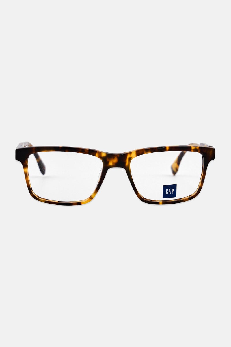 GAP Men VGP024 Square Eyeglasses, Havana Brown - Image 1