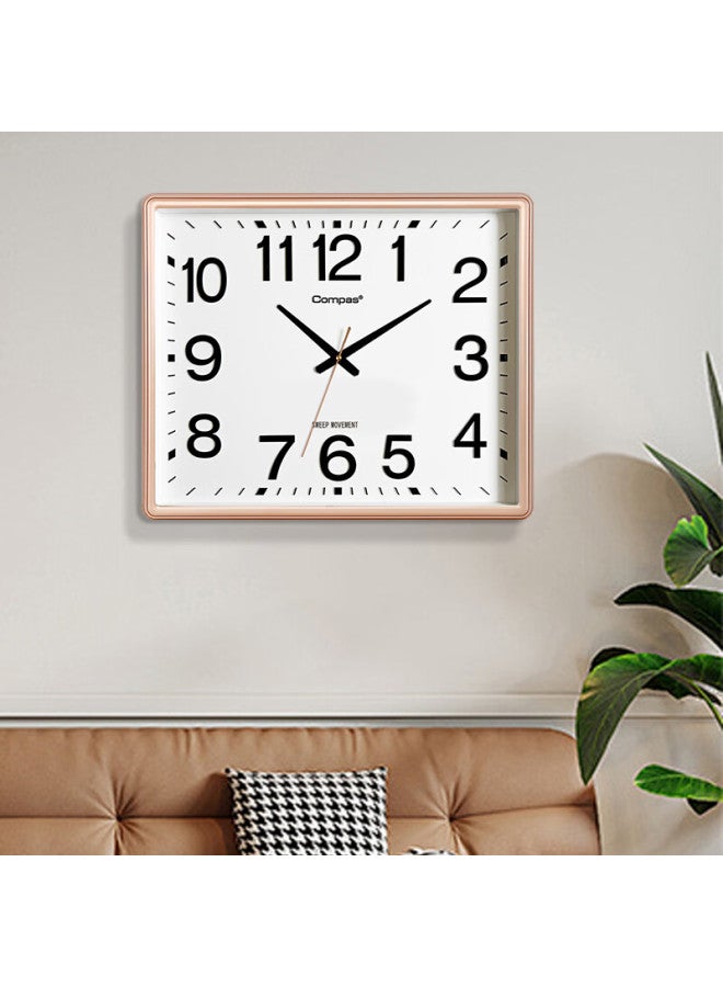 Compas Wall Clock Living Room Clock Silent Classroom New Home Quartz Clock Wall Clock 3443a Flash Gold 52cm - Image 2