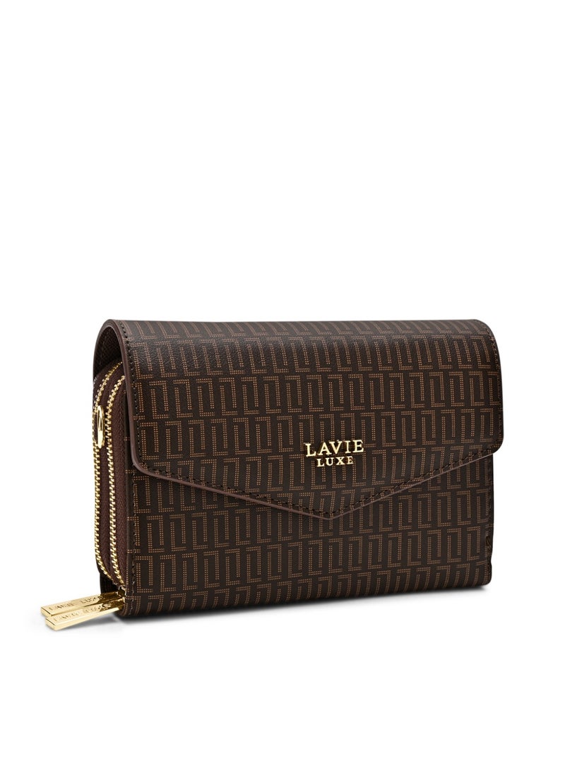 Lavie Luxe Women's Mono Sally25 2 Compartment Sling (Choco) - Image 3