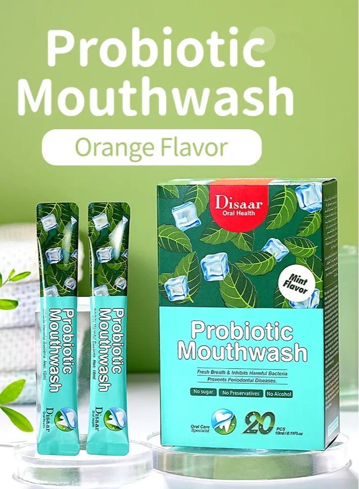 ديسار غسول الفم بروبيوتيك بنكهة النعناع 20 قطعة - Image 2