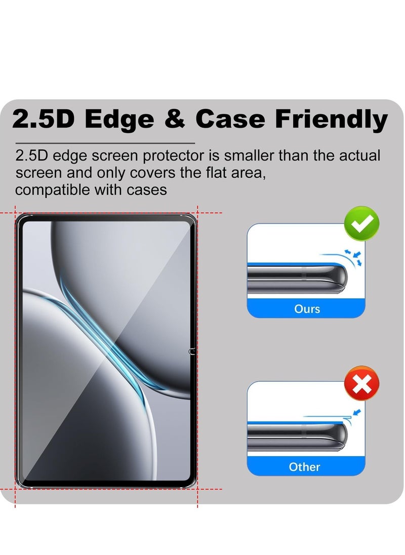 1 Pack Tempered Glass Screen Protector Transparent Compatible for OnePlus Pad 2 2024 12.1-inch