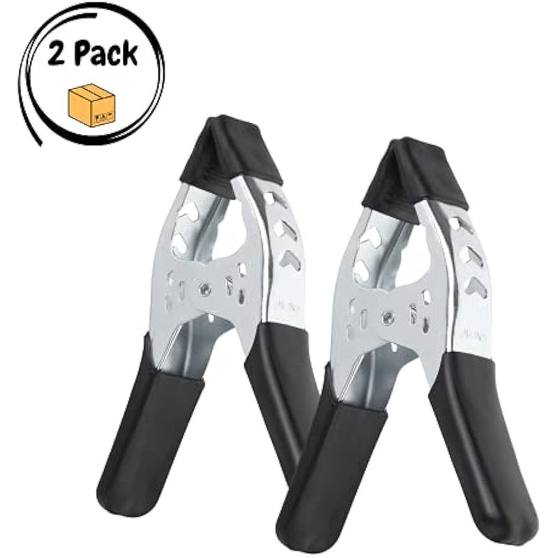 - Spring Clamps, 2 Pack, 6 Inches, Heavy Duty, Metal, Spring Clips - Image 2