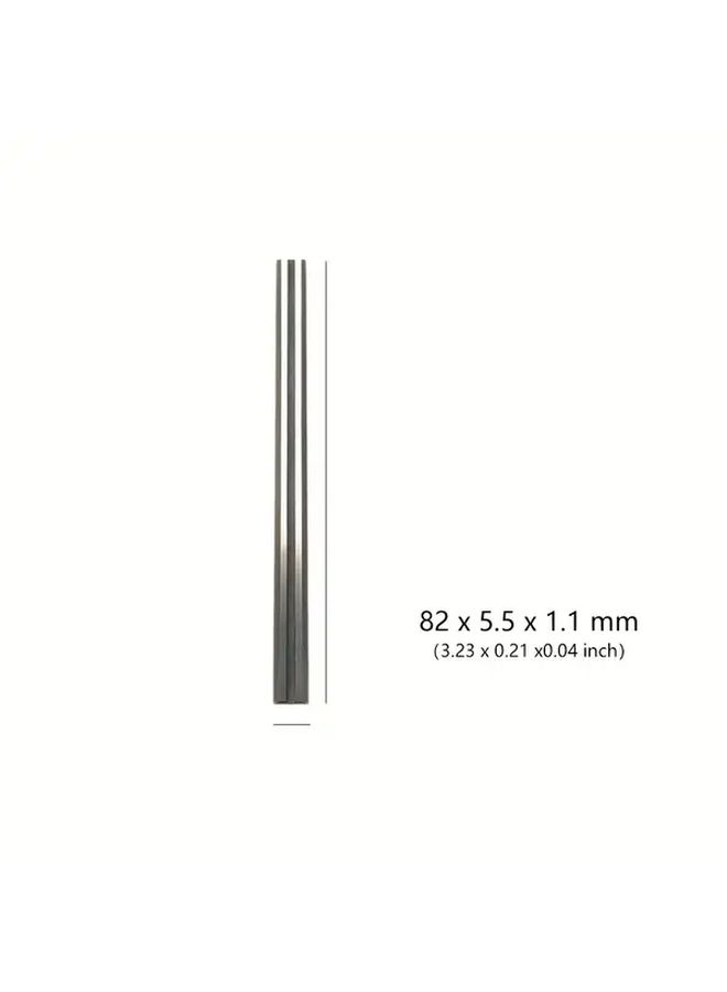 نموذج DPD2PCS شفرات مسطرة فولاذية عالية السرعة 2PCS مقاس 82x5.5x1.1 مم لمسطرة الخشب الكهربائية - Image 3