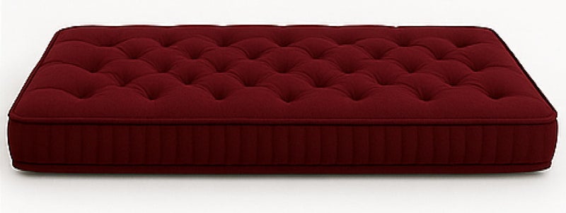 ATOOTFUSION Cotton Floor Mattress, 4 inch Thick Tufted Cushion, 72 x 30 inch, Foldable, Rollable Light Weight Cotton Mattress (Maroon) - Image 4