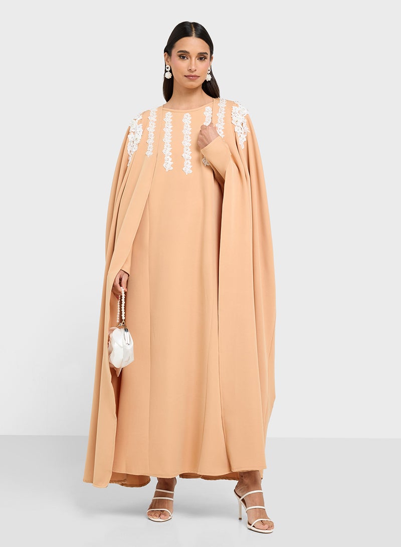 hayas closet Embroidered Abaya Dress  - Image 1