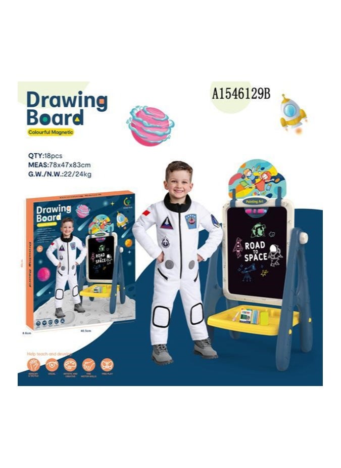 TOY GARDEN Magnetic Drawing Board Magnetic Writing Board Colourful Doodling Home Erasable Stand Type Drawing Great Gift for Kids  - Image 3