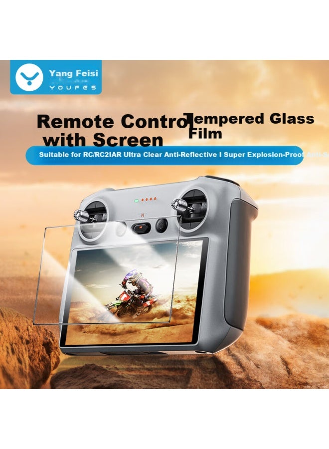 Youfes Tempered Glass Screen Protector For Dji Rc/rc2 Drone Remote Controller - Image 1